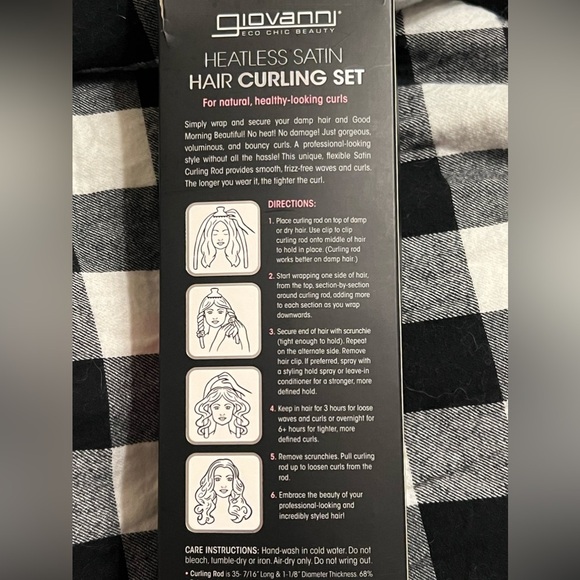 NWT-Giovanni Heatless Satin Hair Curling Set - Picture 4 of 4